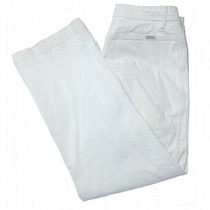 St. John White High Rise Wide Leg Jeans Size 12